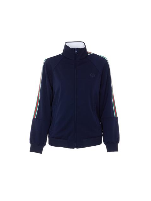 GUCCI Gucci Women Technical Jersey Jacket With Zipper And Web