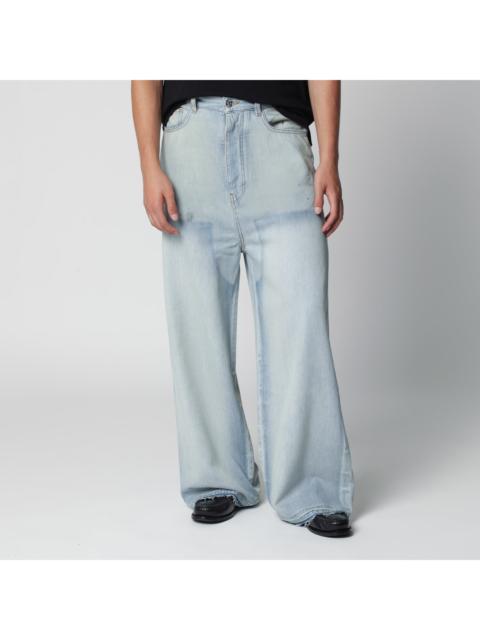 AMIRI Amiri Light Blue Washed Wide-Leg Jeans Men
