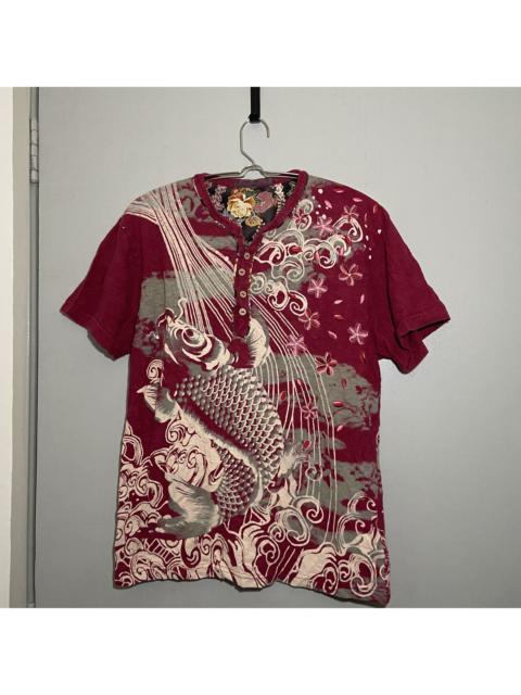 Other Designers Other - Sukajan Koi Embroidered Shirt