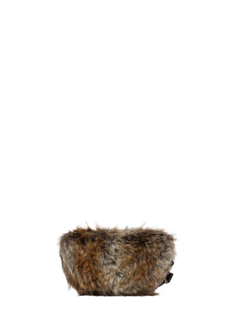 MM6 Maison Margiela BELT BAG FUR / BRW