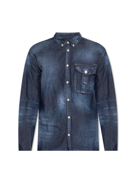 DSQUARED2 Denim Shirt With Logo