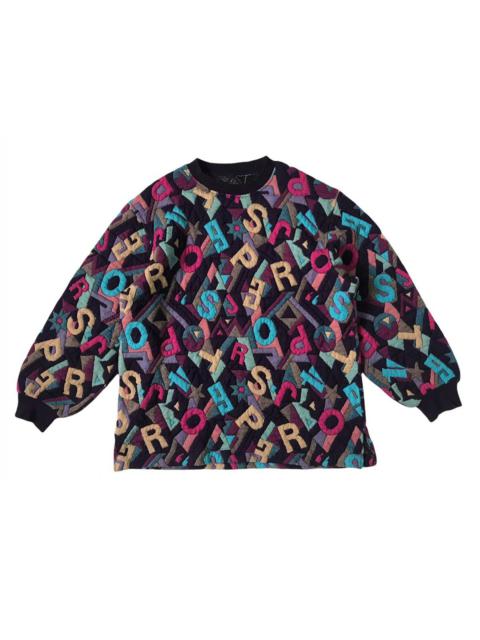 Other Designers Rare - Abstract Letters & Numbers Cozy Sweater