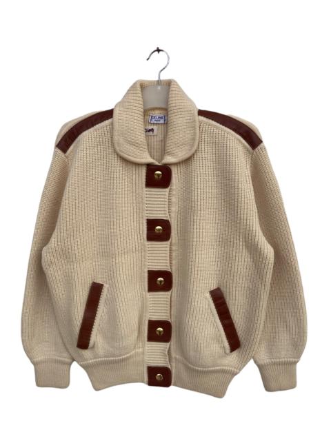 Other Designers Vintage - Vintage Celine Knitted Bomber Jacket