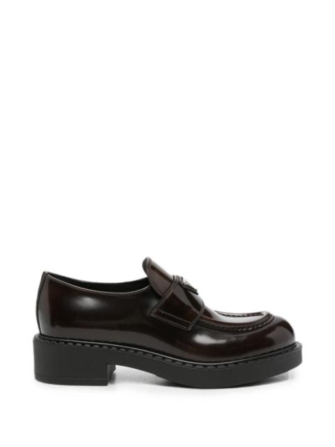 Prada Prada Women Chocolate Leather Loafers
