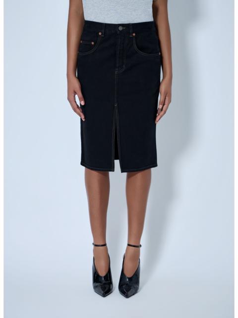 SAINT LAURENT Saint Laurent Women Denim Midi Skirt