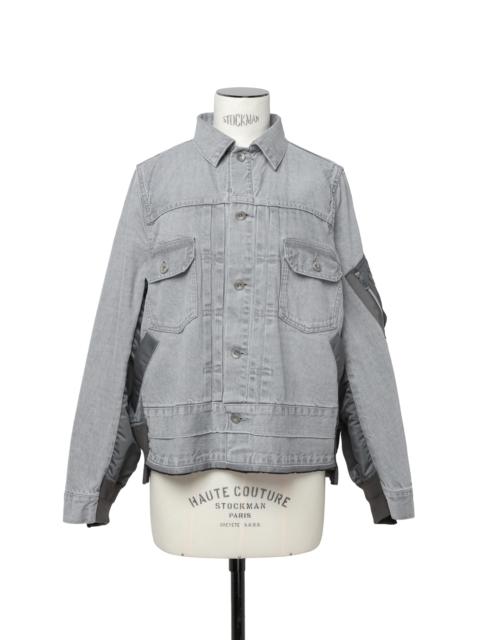 sacai Denim x Nylon Twill Jacket