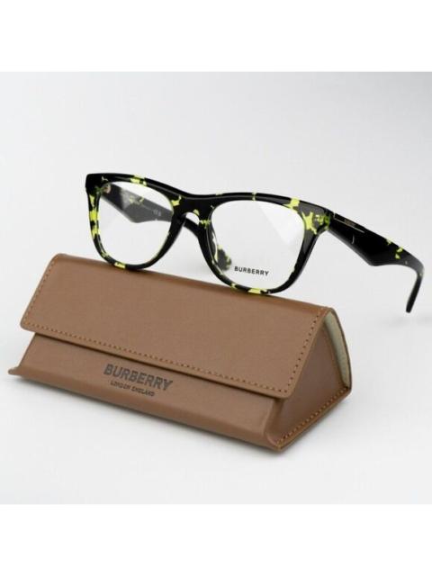 Burberry NEW Burberry BE2409 4124  Green Havana Square Unisex Eyeglasses BE 2409