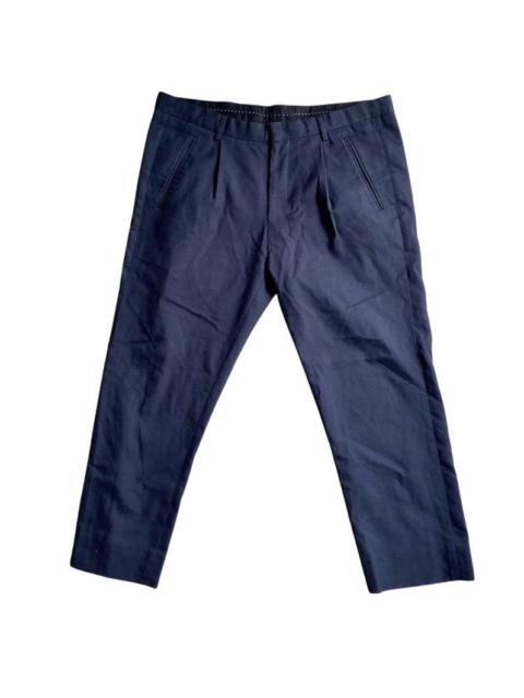Navy Wool Oversize Pants