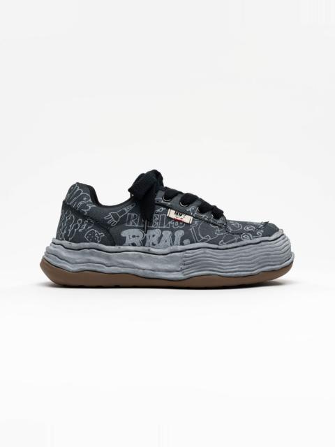 Maison MIHARAYASUHIRO "OLIVER" OG Sole Graffiti Printed Canvas Low-top Sneaker
