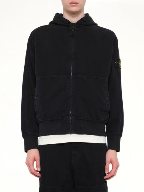 Stone Island 6100068 Hoodie Sweater in Black
