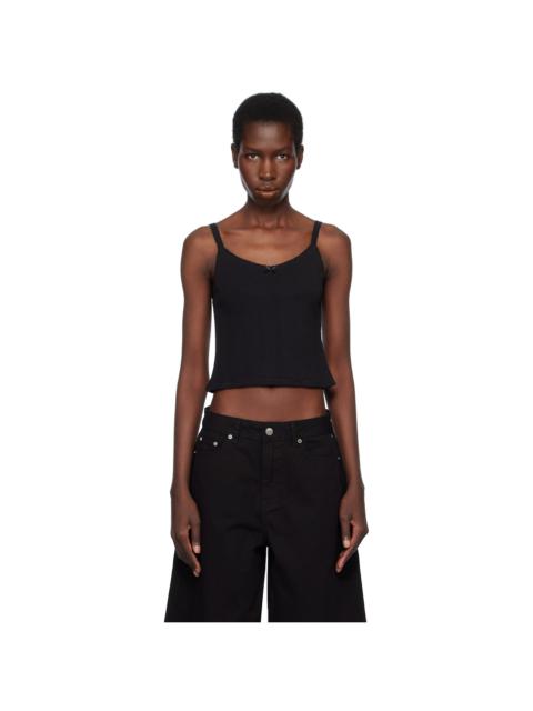 Dunst Black Pointelle Sleeveless Camisole