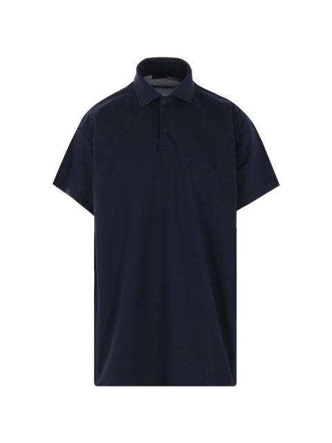 BALENCIAGA Balenciaga Blue Polo Shirts Men