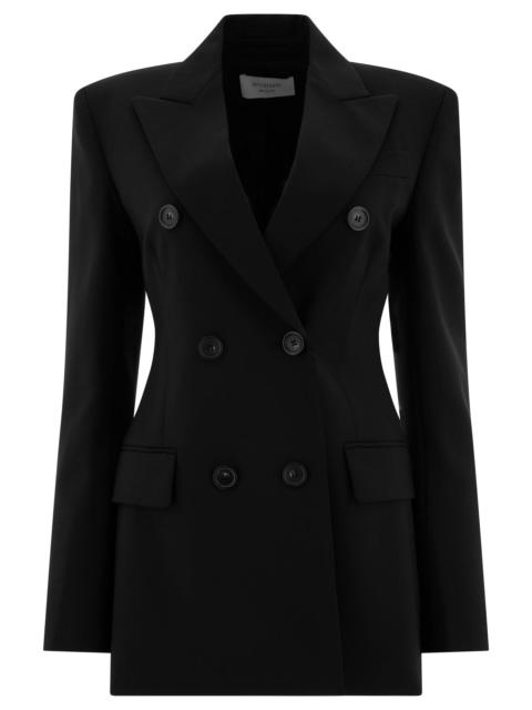 Other Designers Max Mara Sportmax "adamo" Wool Stretch Double-breasted Blazer