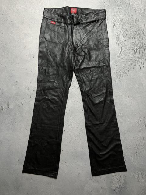 Miss Sixty Faux Leather Flared Pants Luxury Archive 90s y2k