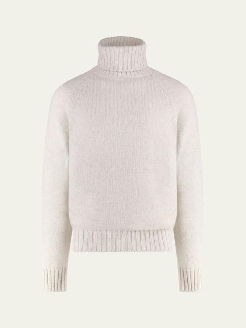 UMITBENAN Men's Cashmere Milano Knit Turtleneck Sweater