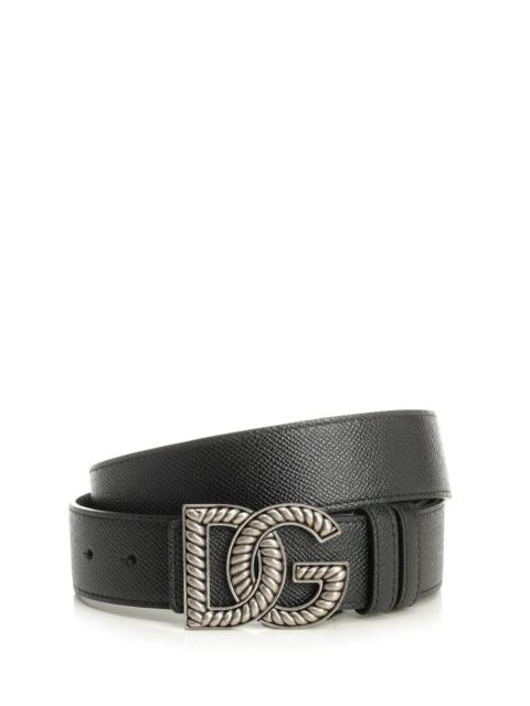 Dolce & Gabbana Dolce & Gabbana Men Black Calfskin Belt