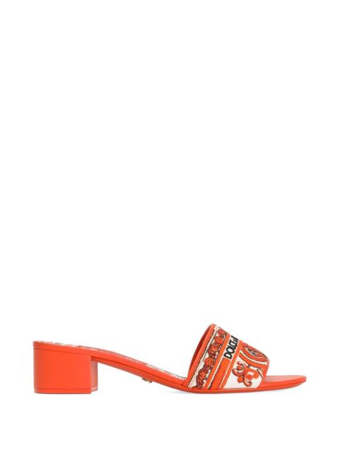 Dolce & Gabbana Dolce & Gabbana Women Maiolica Print Mules