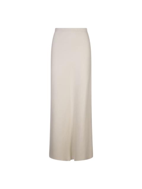 Ivory White Clavier Long Skirt