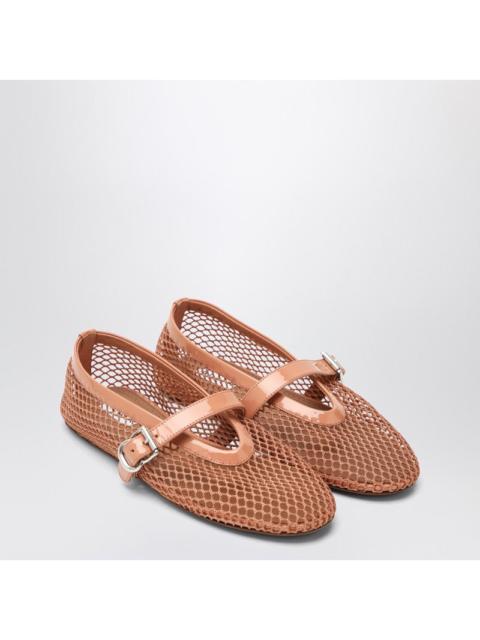 Alaïa Alaia Ballerina In Blush Pink Mesh Women