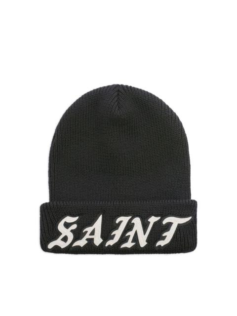 SAINT M×××××× LOGO-APPLIQUÉ BEANIE HAT