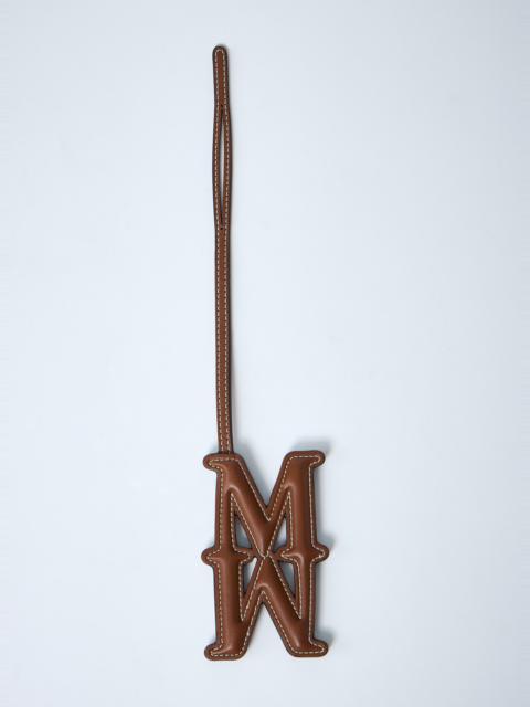 Max Mara Logo Embossed Leather Keyring