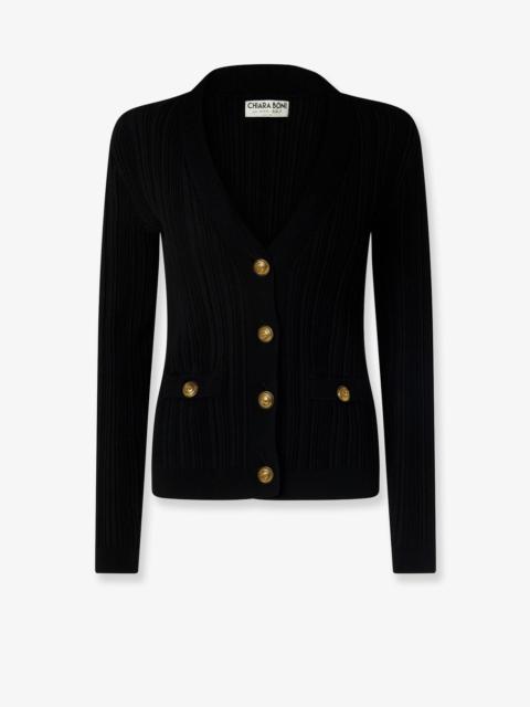 Other Designers Chiara Boni New Pepper Viscose Cardigan