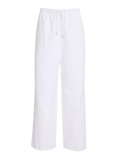 Jenni Kayne Paloma Cotton Straight-Leg Pants white