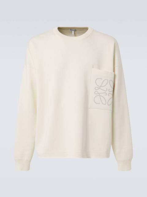 Anagram cotton-blend sweatshirt