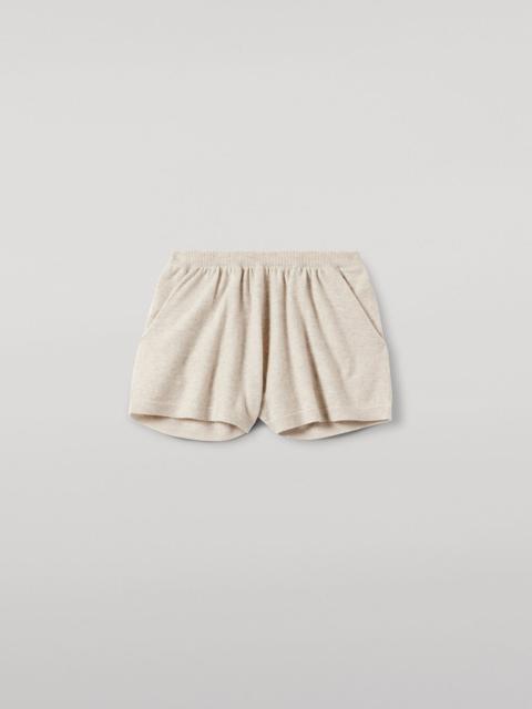 Johnstons of Elgin Cove Natural Cashmere Shorts