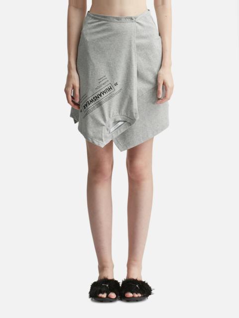 pushBUTTON WRAP TEE SKIRT