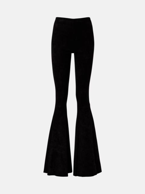 STOULS Cherilyn suede flared pants