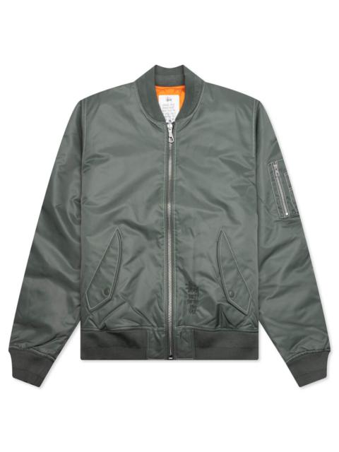 BUILT BOMBER JACKET - GREEN