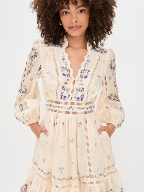 Zimmermann Patience Plunge Mini Dress