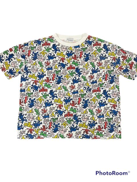 Other Designers Japanese Brand - Rare Keith Haring Browny Fullprint Vintage With Tee Pocket