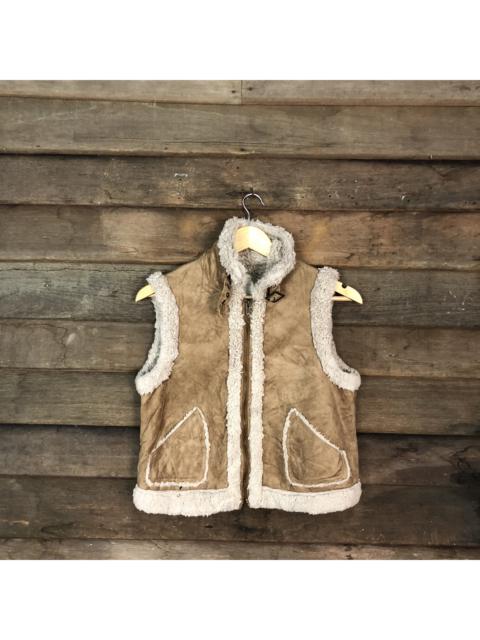 Other Designers Japanese Brand - Letter By Back Number Fleece Corduroy Vest