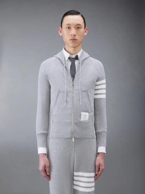 Thom Browne Thom Browne Classic Loopback 4-Bar Zip Hoodie