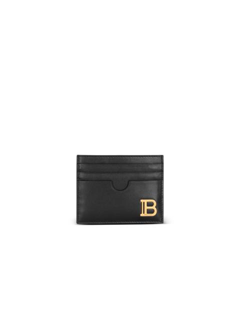 Balmain B-Buzz leather card holder