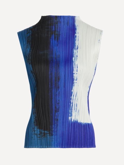 Pleats Please Issey Miyake JUMP Blue Pleated Top