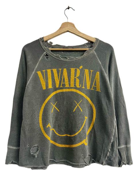 Japanese Brand - RNA INC VIVARNA GRUNGE RIPPED LONGSLEEVE SWEAT