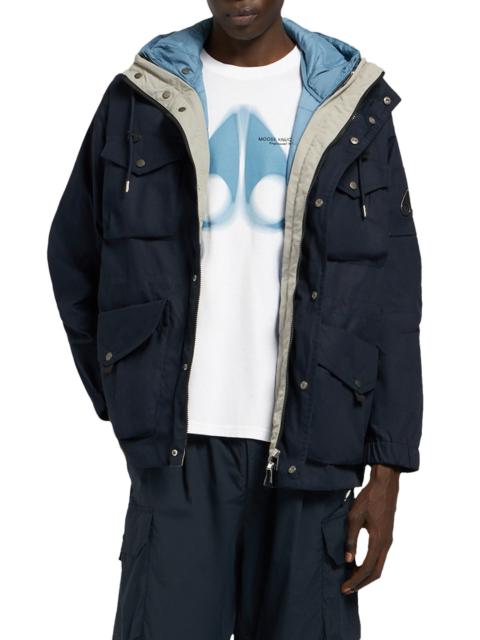 MOOSE KNUCKLES Moose Knuckles Hudson Utility Jacket in Navy W/Sea at Nordstrom