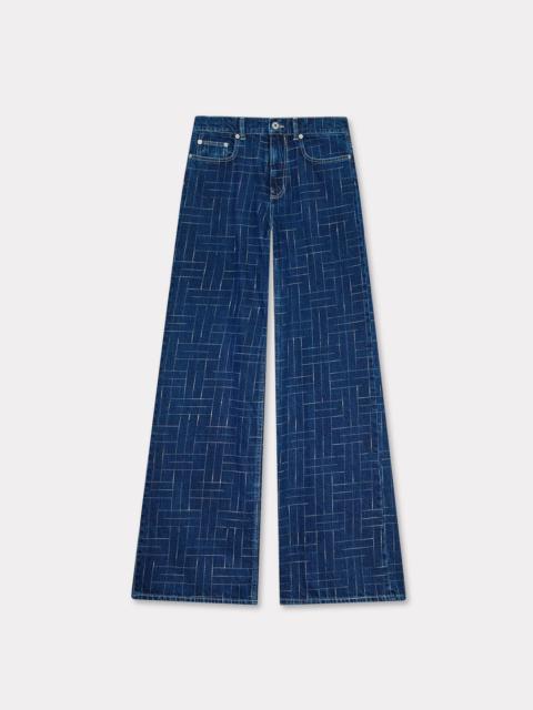 KENZO 'KENZO Weave' AYAME wide pants in japanese denim