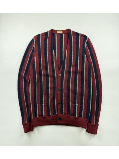 SAINT LAURENT Saint Laurent x Hedi Slimane Pinstripe Wool Cardigan