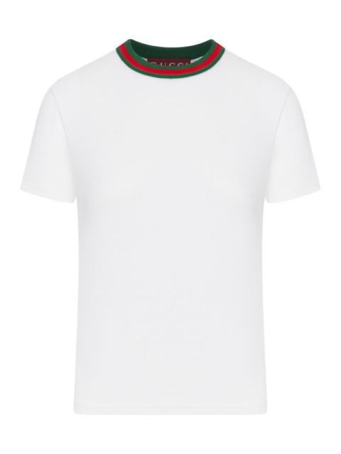 GUCCI Gucci Women Jersey T-Shirt With Web Band