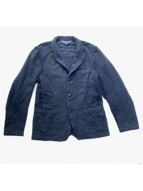 Comme Des Garçons 2007 inside out three pockets wool blazer elbow patch