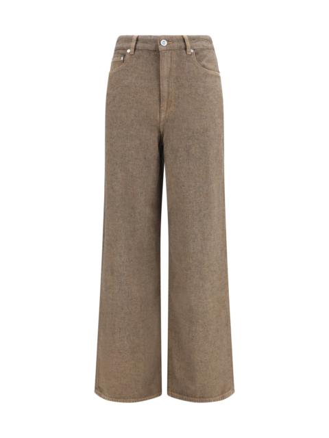 GANNI Ganni Lari Neppy Denim Jeans Chicory Coffee