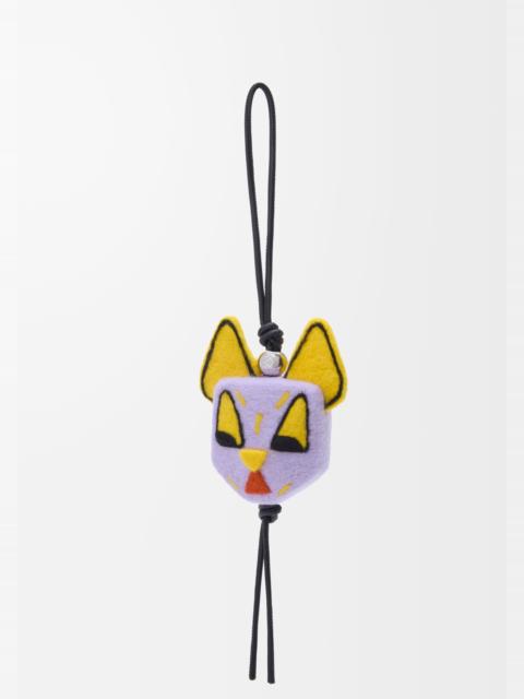 Loewe Cat charm in felt