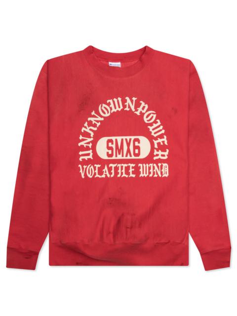 SAINT M×××××× UNKNOWN POWER CREWNECK - RED