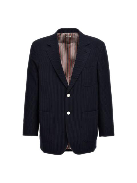 Thom Browne striped seersucker blazer