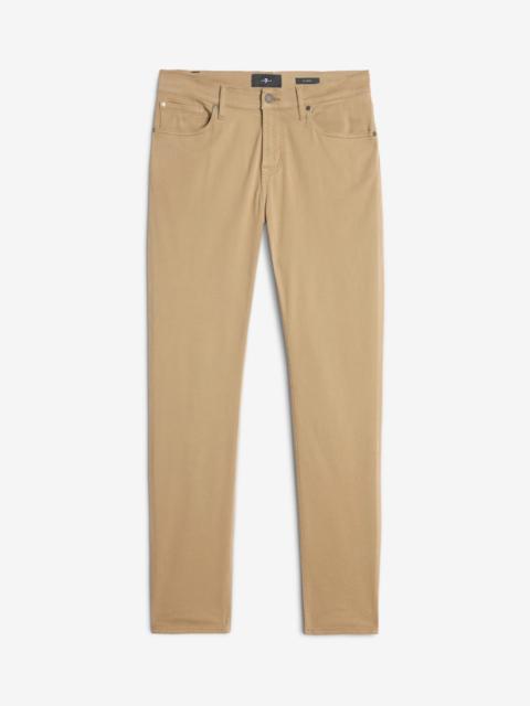 7 For All Mankind Luxe Performance Sateen Slimmy In Silver Mink