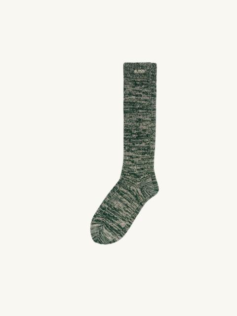 AUTRY UNISEX BICOLOR SOCKS WITH EMBROIDERED LOGO
